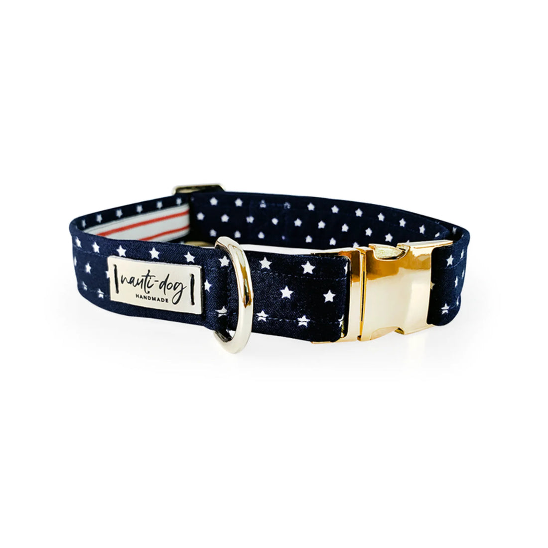 Independence Patriotic American Star Navy Buckle & Martingale Dog Collar - Pack Of: 1