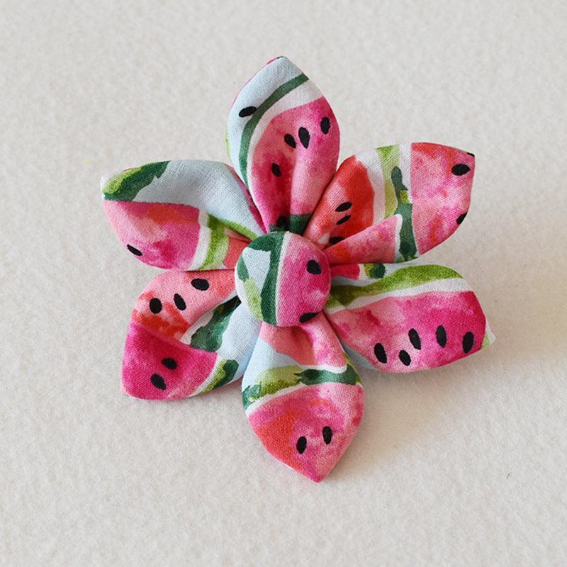 Nature - Inspired Floral Dog Collar and Leash Set - Handmade Nylon with Eco - Friendly Buckle - Pets Perfect