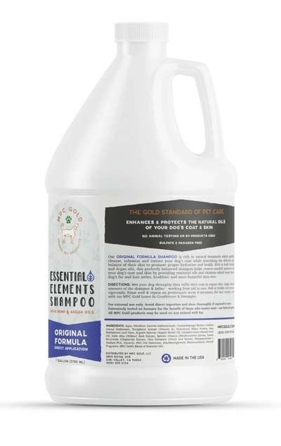 MPC Gold Hemp & Argan Oil Dog Shampoo - 1 gal - Pets Perfect