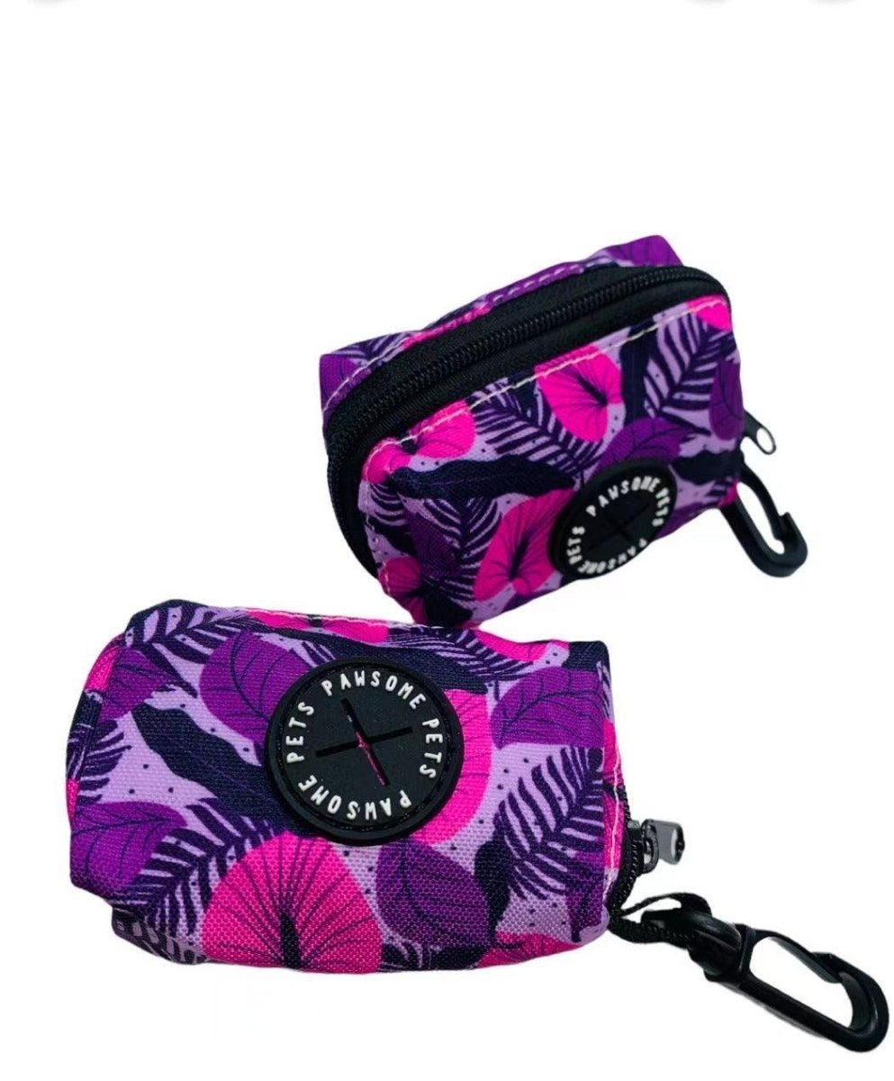 WASTE BAG HOLDER - HAWAII PURPLE FLORAL - Pets Perfect