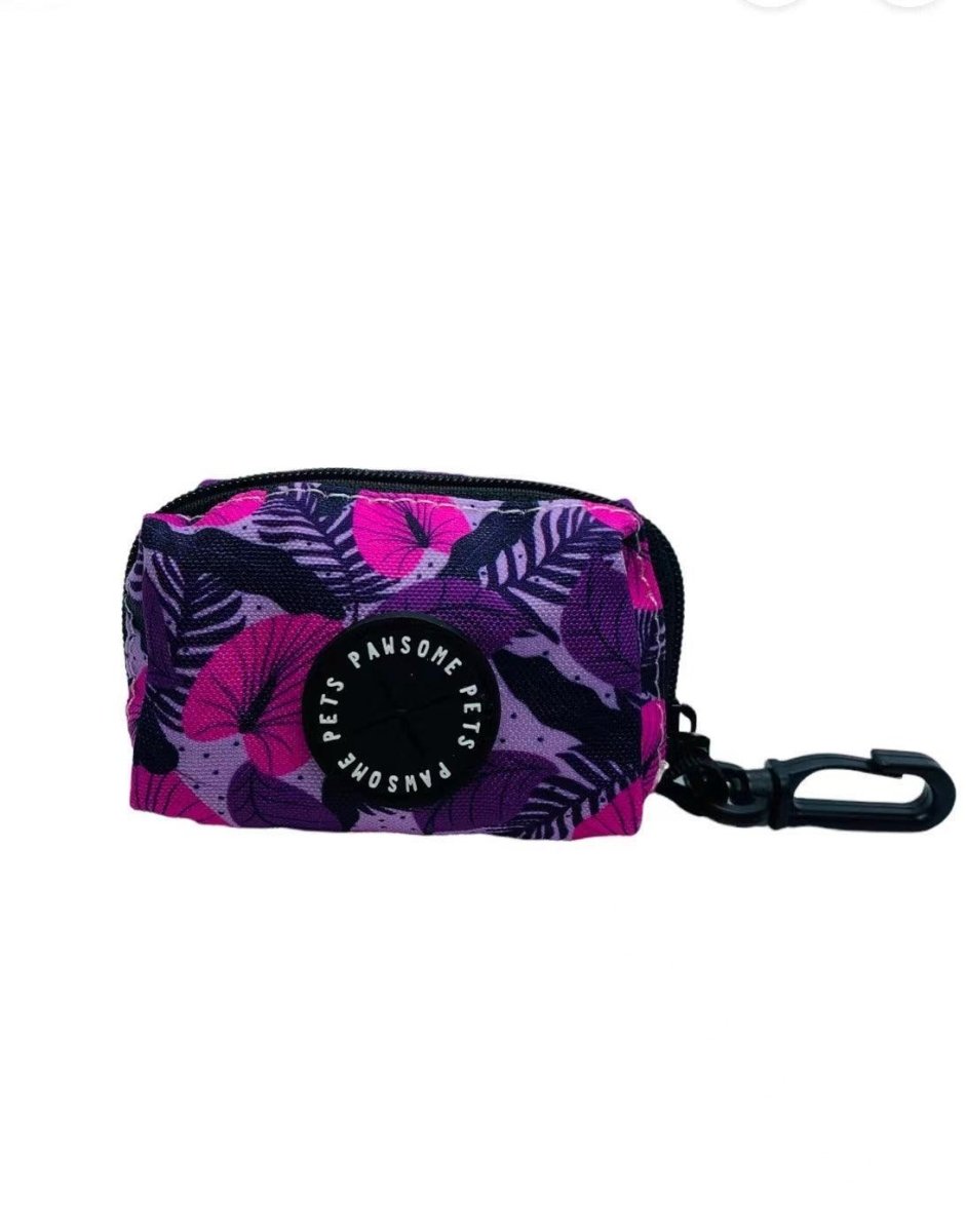 WASTE BAG HOLDER - HAWAII PURPLE FLORAL - Pets Perfect