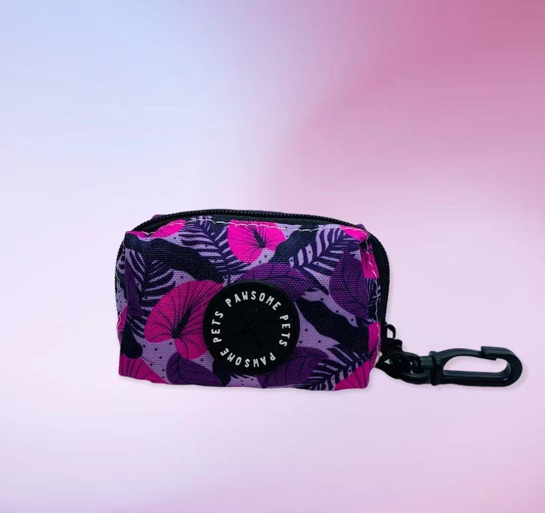 WASTE BAG HOLDER - HAWAII PURPLE FLORAL - Pets Perfect