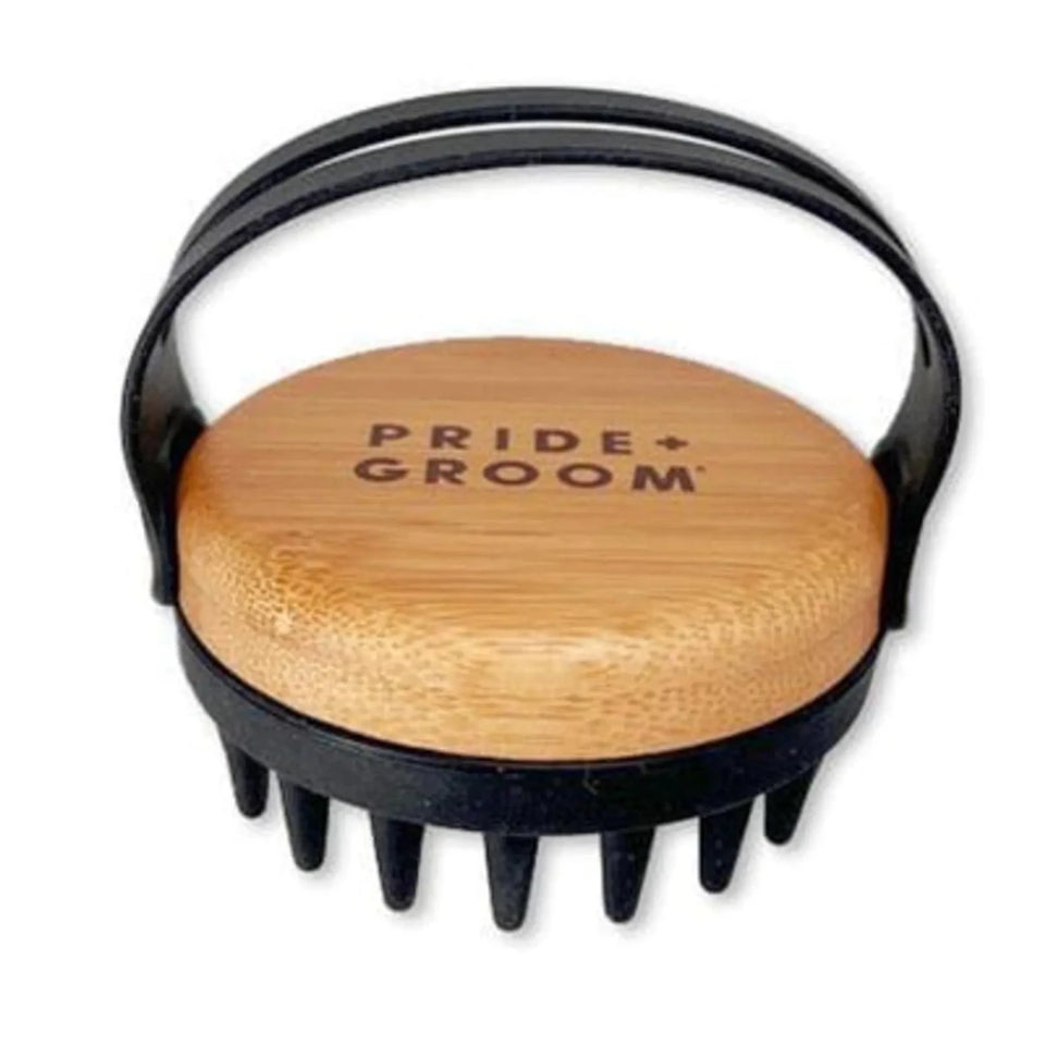 PRIDE+GROOM The Bath Brush - Silicone Massage & Detangling Brush with Hand Strap - Pets Perfect