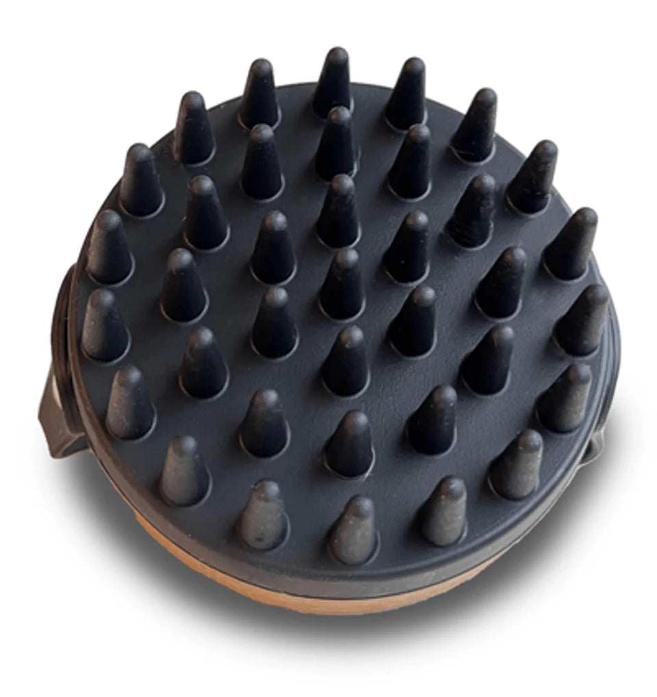 PRIDE+GROOM The Bath Brush - Silicone Massage & Detangling Brush with Hand Strap - Pets Perfect