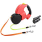 The Ultimate Dual - Headed Pet Leash: Retractable, Rotatable, And Illuminated - Pets Perfect