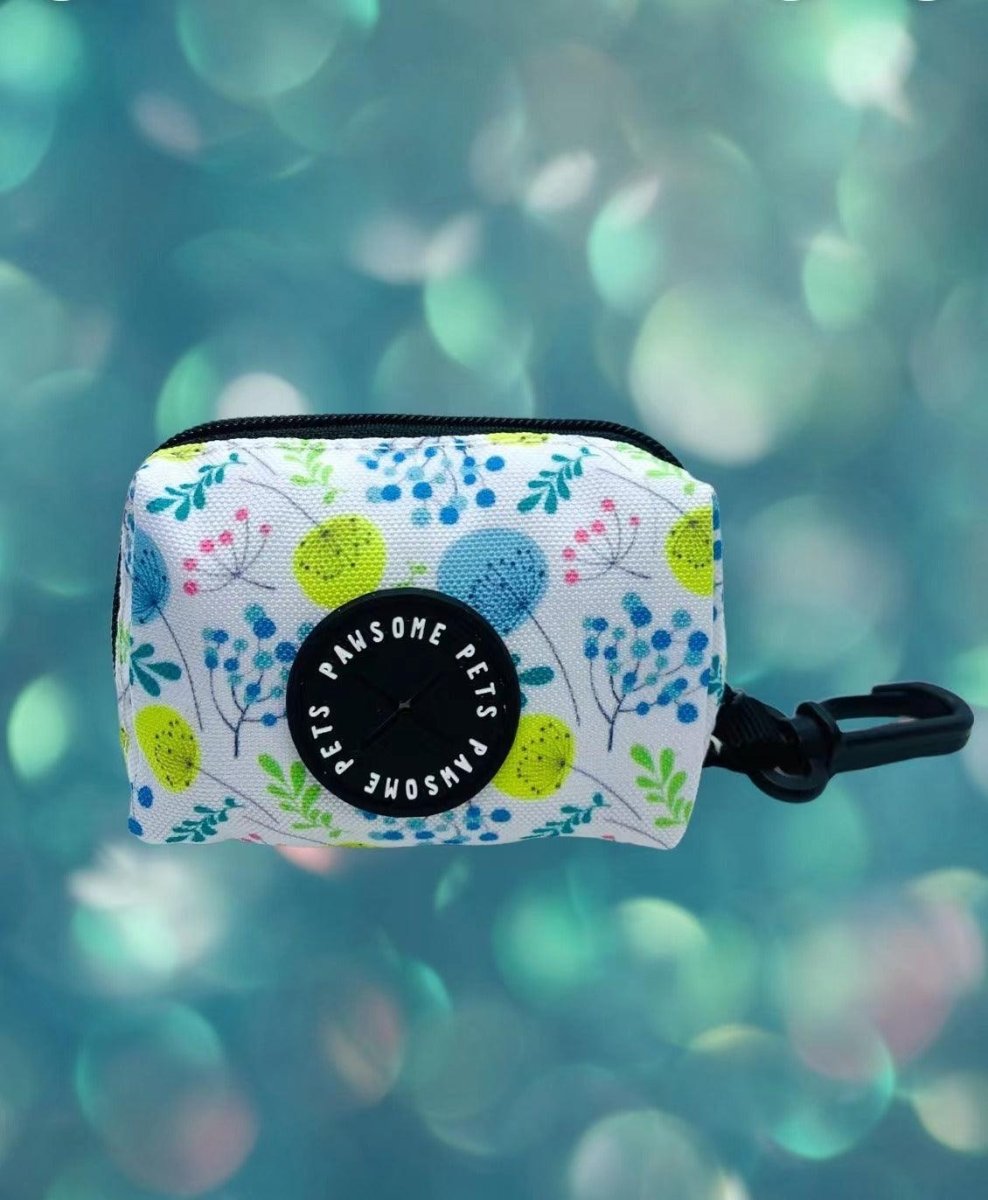 WASTE BAG HOLDER - SKY BLUE FLORAL - Pets Perfect