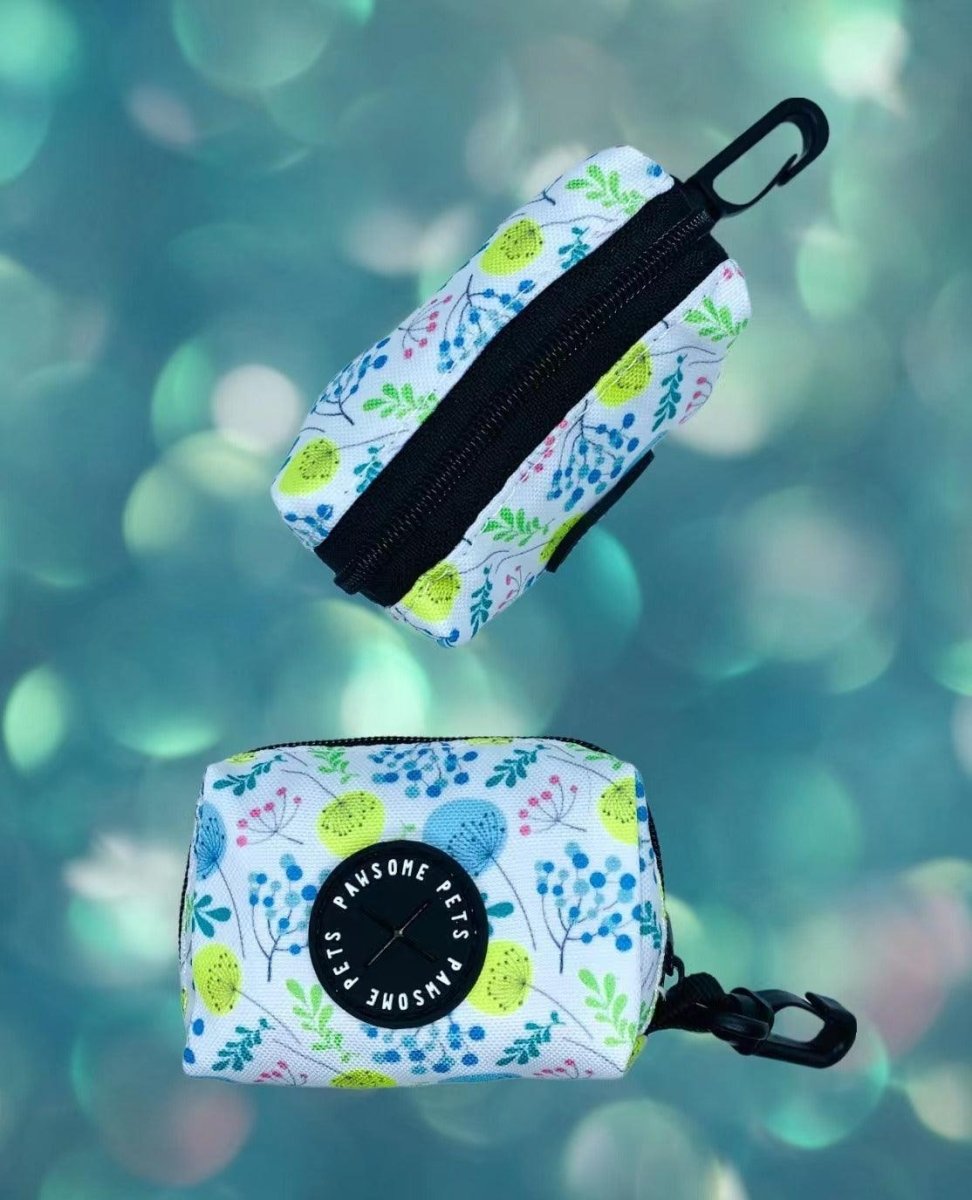 WASTE BAG HOLDER - SKY BLUE FLORAL - Pets Perfect