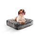 Bessie and Barnie Frosted Willow Rectangle Dog Bed Small - Luxury Plush Pet Bed with 5 Pillows & Washable Cover - Pets Perfect