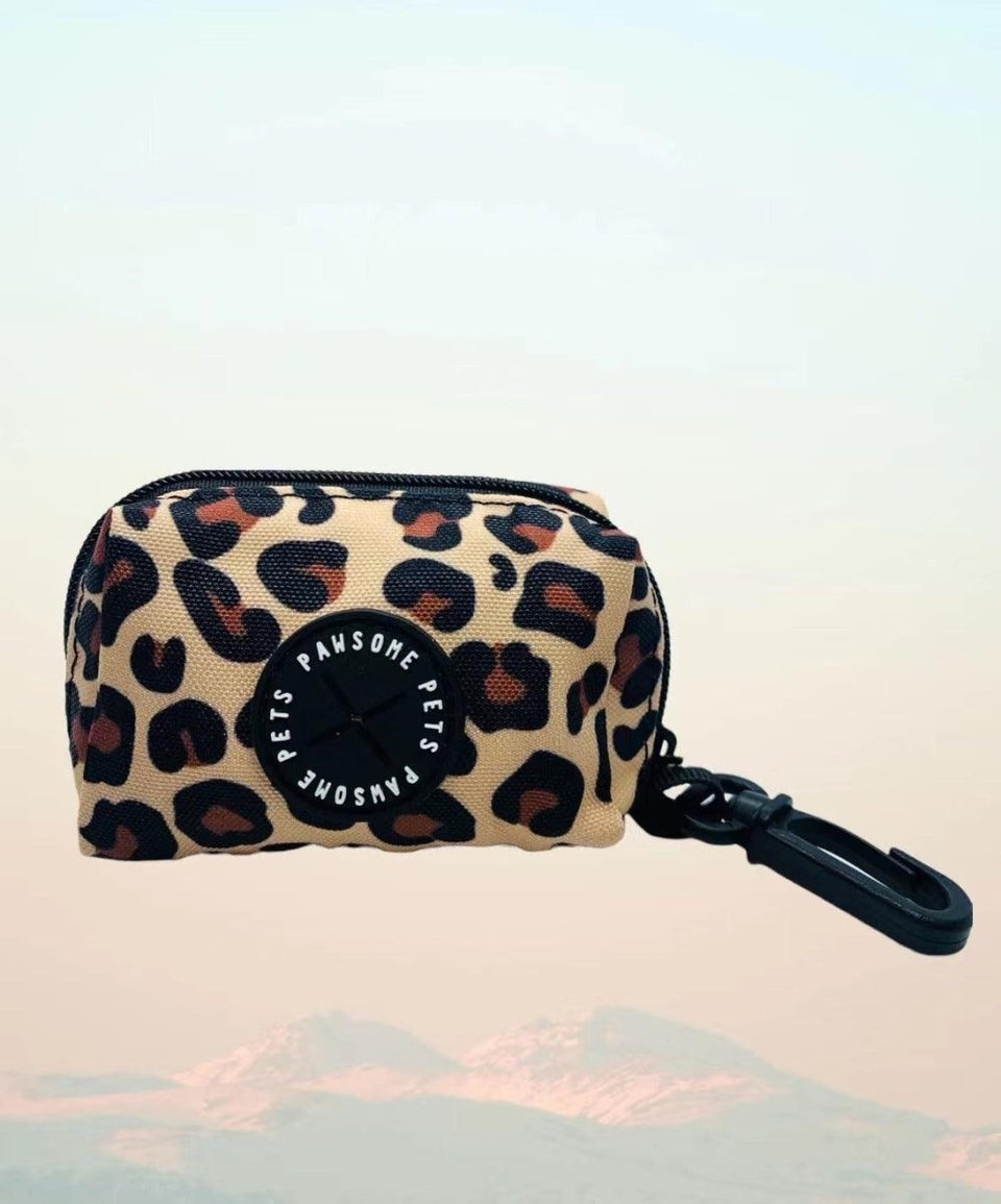 Dog Waste Bag Holder, Leopard, view 3