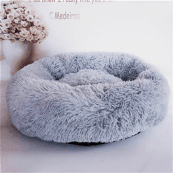 Luxuriously Cozy Round Plush Cat Mattress - Pets Perfect