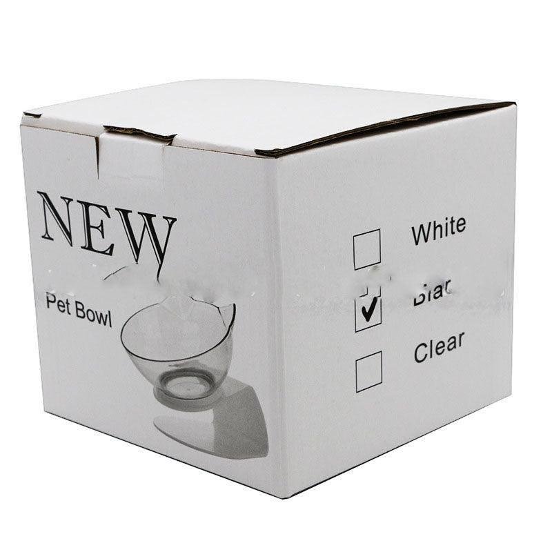 Elevated Non - Slip Double Cat Bowl With 15° Tilted Design - Pets Perfect