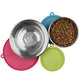 Messy Mutts Dog Bowl and Lid Set 6 Cup 6 Pack - Pets Perfect