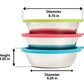 Messy Mutts Dog Bowl and Lid Set 6 Cup 6 Pack - Pets Perfect