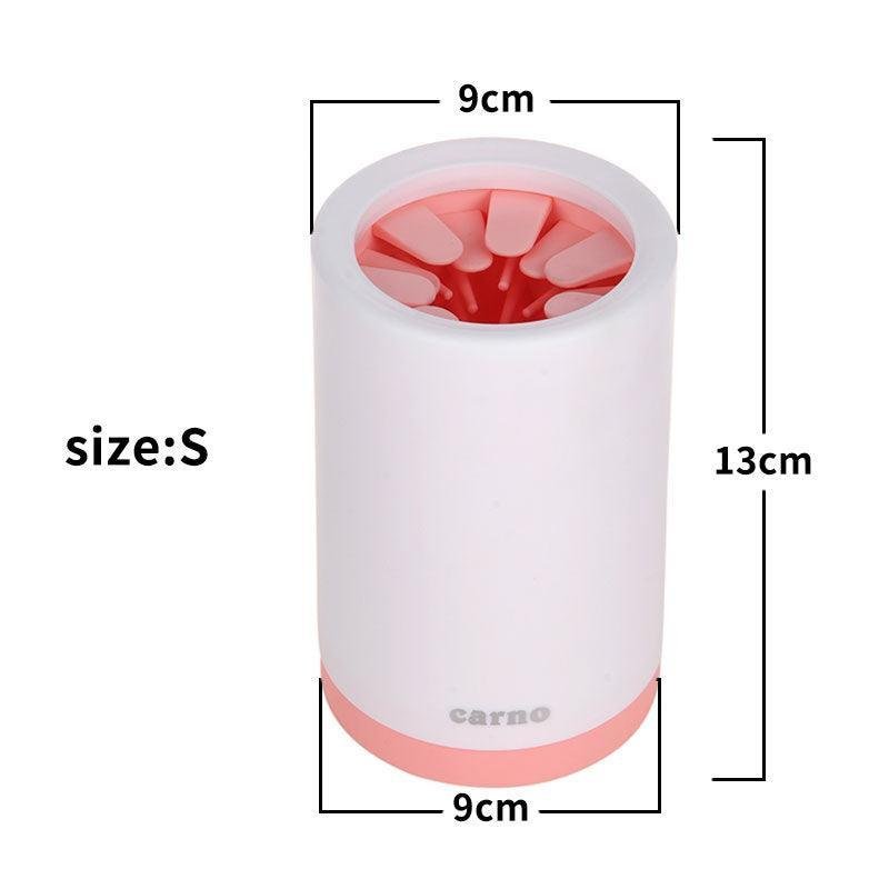 Portable Pet Paw Cleaner Cup - Soft Silicone Comb for Muddy Paws - Pets Perfect