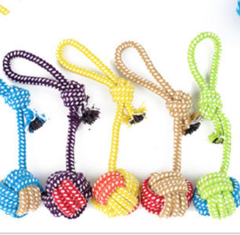 Handcrafted Cotton Rope Dog Leash Toy - Eco - Friendly Tug & Chew Toy for Training & Play - Pets Perfect
