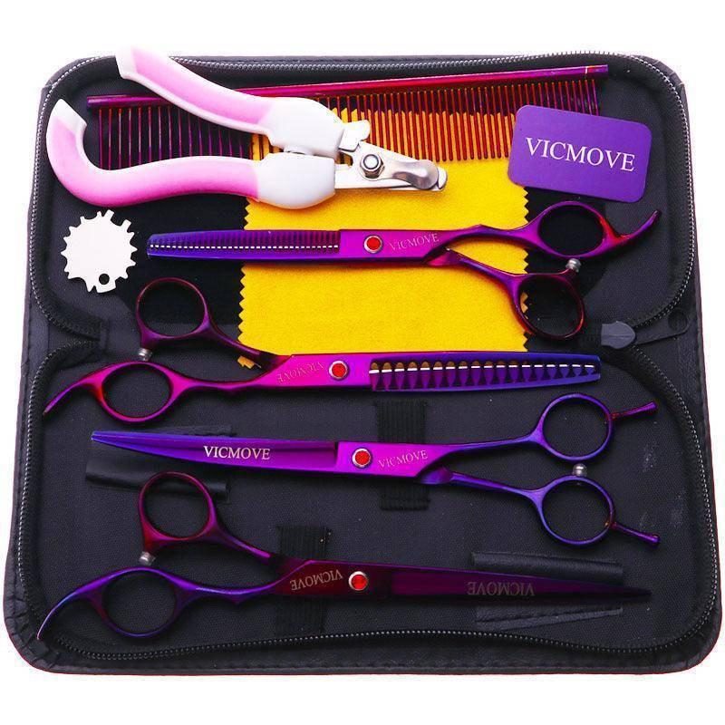 Dog Hugs Cat PrecisionPro Pet Grooming Clippers - Professional Stainless Steel Scissors for Dogs - Pets Perfect