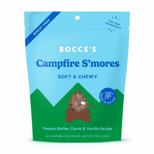 Bocce's Bakery Campfire S'mores - Peanut Butter Carob Soft Snacks (6oz)