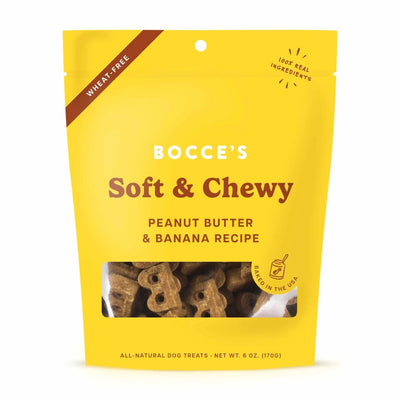 Bocce's Bakery Peanut Butter & Banana Soft & Chewy Dog Treats 6 oz - Pets Perfect