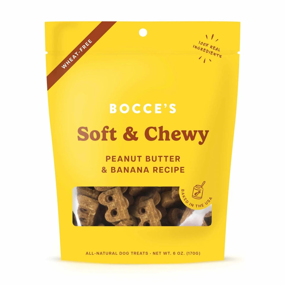 Bocce's Bakery Peanut Butter & Banana Soft & Chewy Dog Treats 6 oz - Pets Perfect