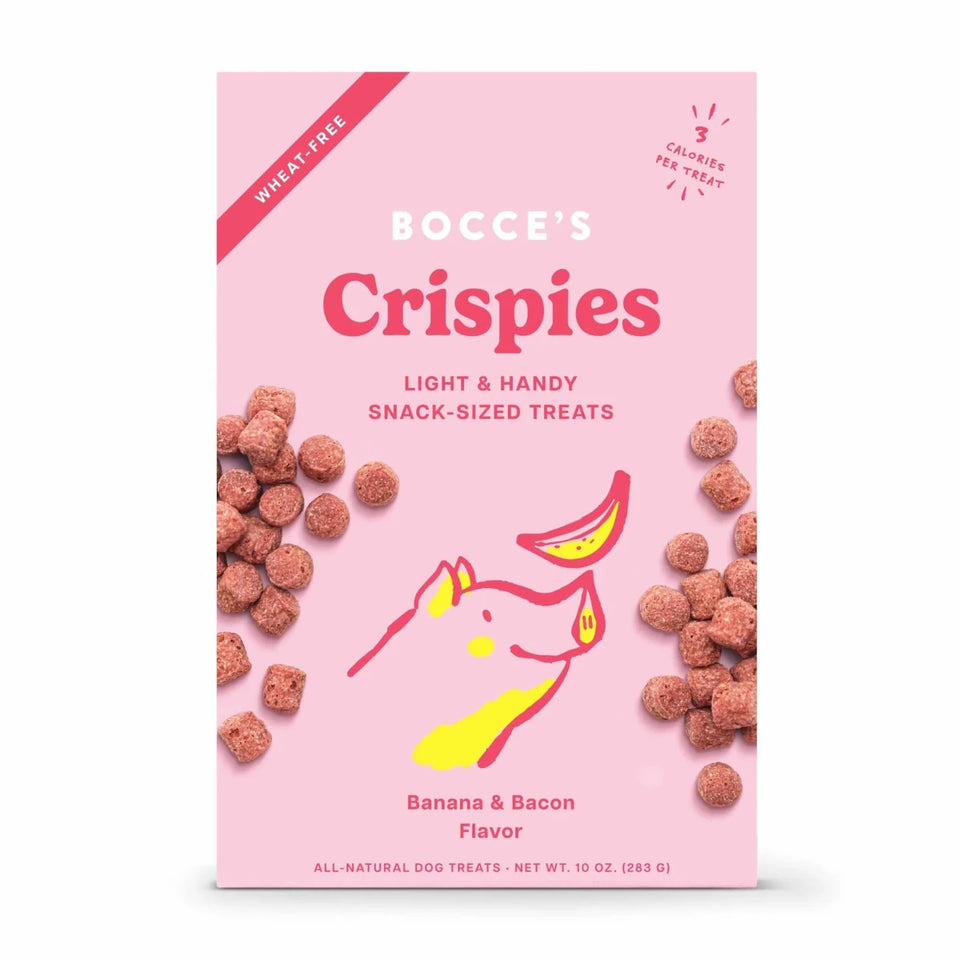 Bocce's Bakery Banana + Bacon Crispies Dog Treats 10 oz - Pets Perfect