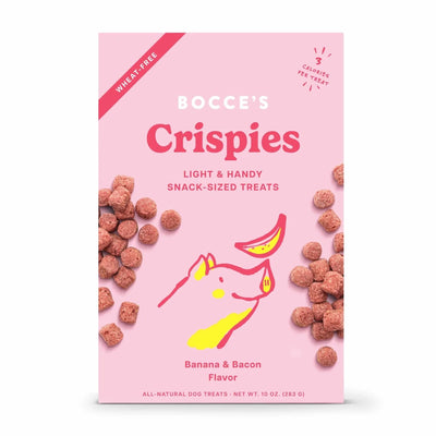 Bocce's Bakery Banana + Bacon Crispies Dog Treats 10 oz - Pets Perfect