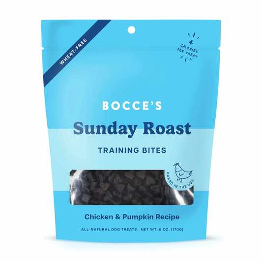 Bocce's Bakery Sunday Roast Bites - Chicken Pumpkin Low-Cal Snacks (6oz)