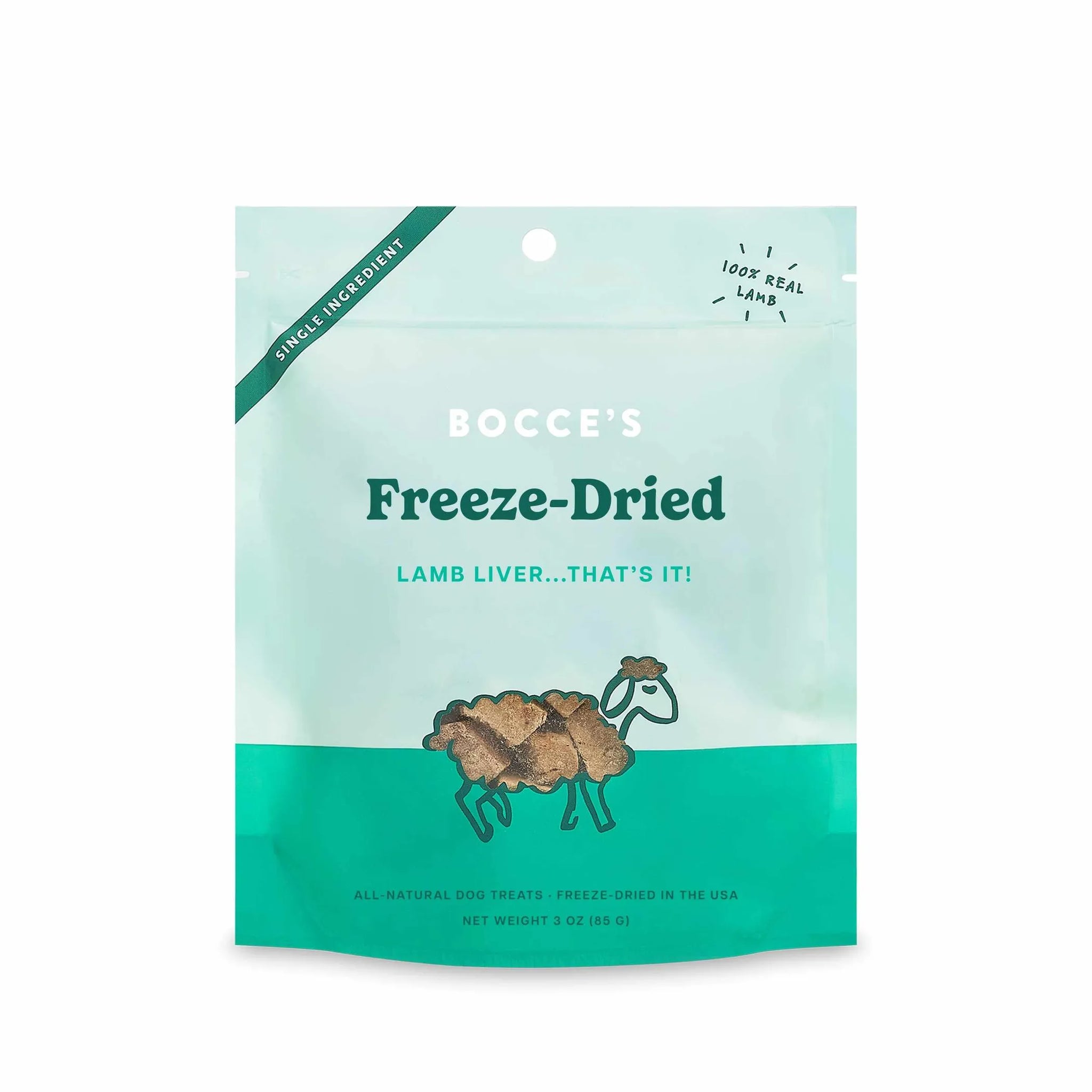 Bocce's Bakery Lamb Liver Freeze Dried Treats 3oz