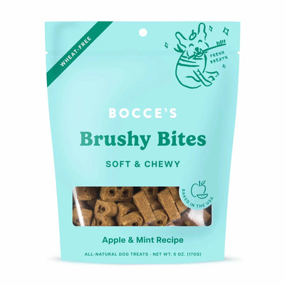 Bocce's Bakery Dailies Brushy Bites Soft & Chewy Dog Treats 6 oz - Pets Perfect