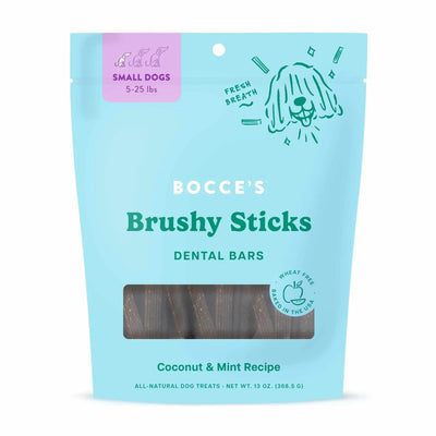 Bocce's Bakery Dailies Brushy Sticks Small Dog Dental Dog Treats 13 oz - Pets Perfect