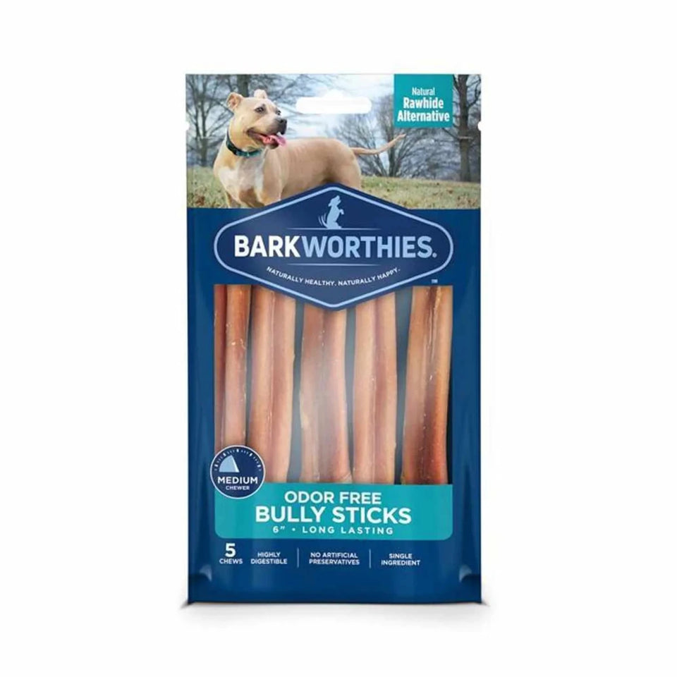 Barkworthies Bully Stick - Odor Free - Pets Perfect