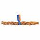 Braided Bully Stick Dog Chews - Premium Natural Long-Lasting Dental Treats for Aggressive Chewers