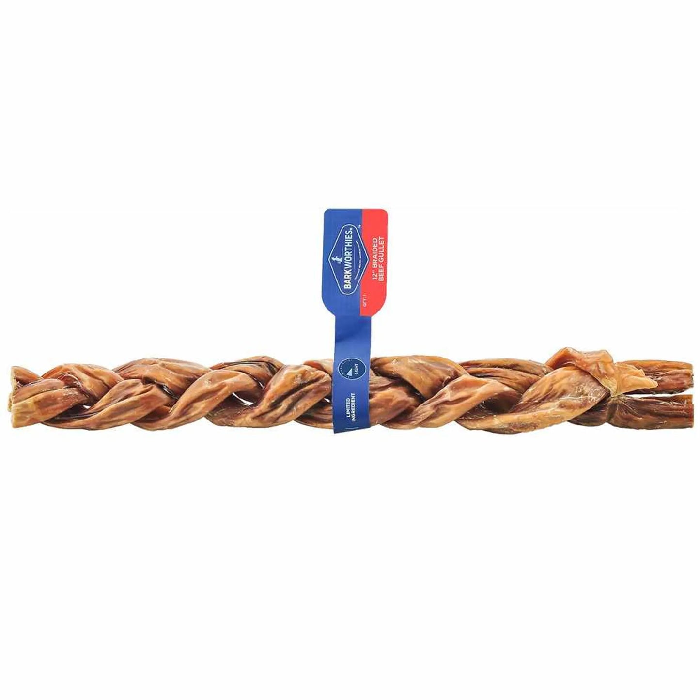 Braided Beef Gullet Sticks for Dogs - Natural Long-Lasting Chews (3 Pack)