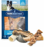 Barkworthies Medium Variety Pack - Assorted Natural Dog Chews Sampler 1lb