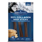 Barkworthies Collagen Beef Sticks Peanut Butter Flavor 6" 3 Pack