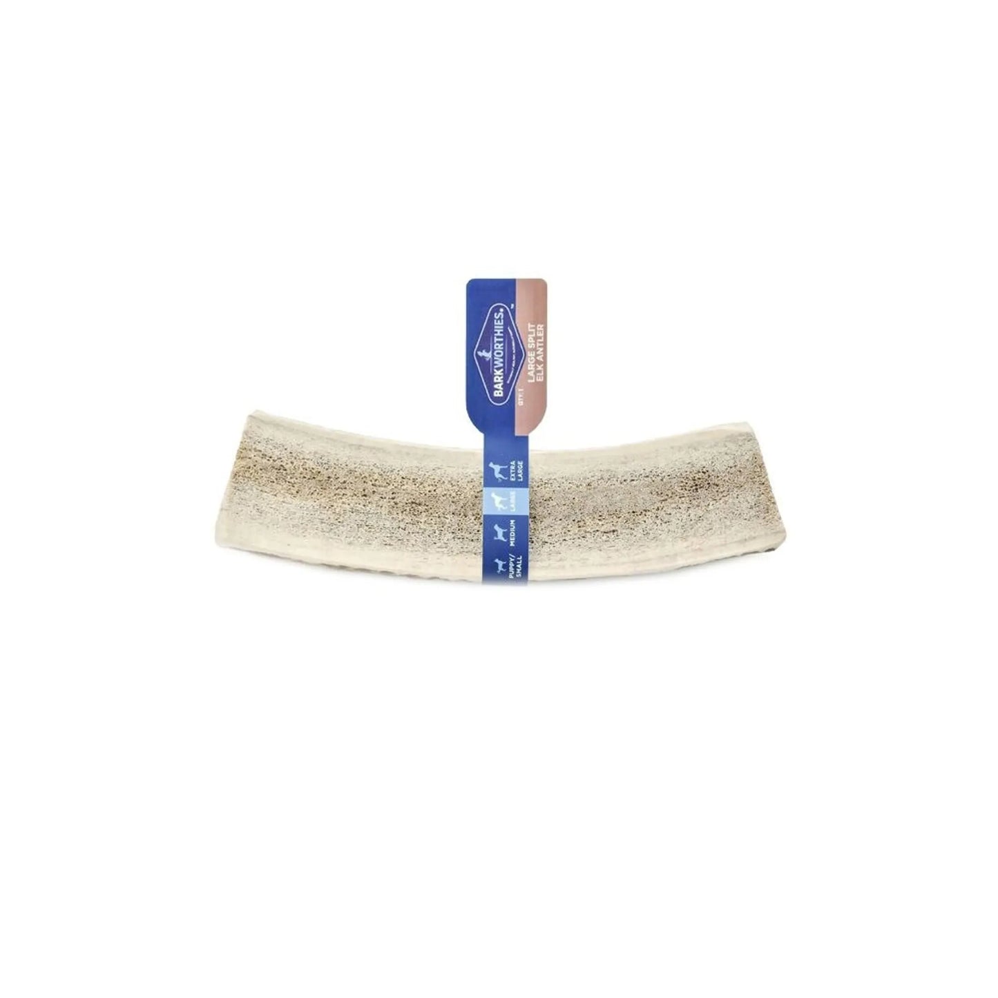 Split Elk Antler Dog Chew - Premium Natural Long-Lasting Chew for Dogs - Large Size