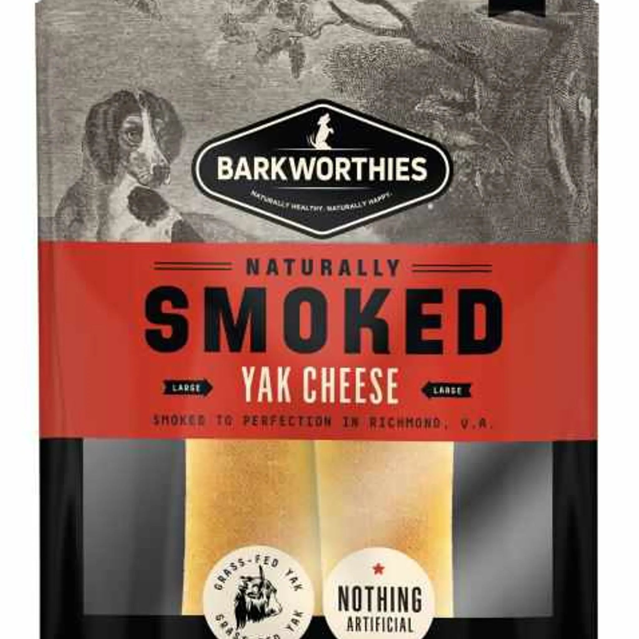 Barkworthies Smoked Yak Cheese - Large 2pk