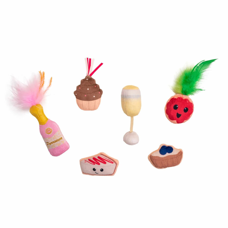 Catstages Purrsecco & Cupcakes Cat Toys 6 ct - Pets Perfect