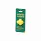 Earth Rated Rubber Fetch Dog Toy in yellow natural rubber on green packaging for small dogs up to 15 lbs