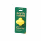 Earth Rated Rubber Fetch Dog Toy in yellow natural rubber for durable dog play and retrieval fun with pets.