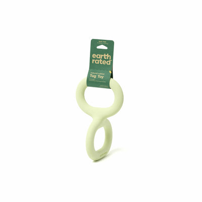 Earth Rated Rubber Tug Dog Toy, Green/SMALL
