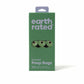Earth Rated Lavender Poop Bags 315ct on 21 Refill Rolls in green box for eco-friendly pet waste cleanup