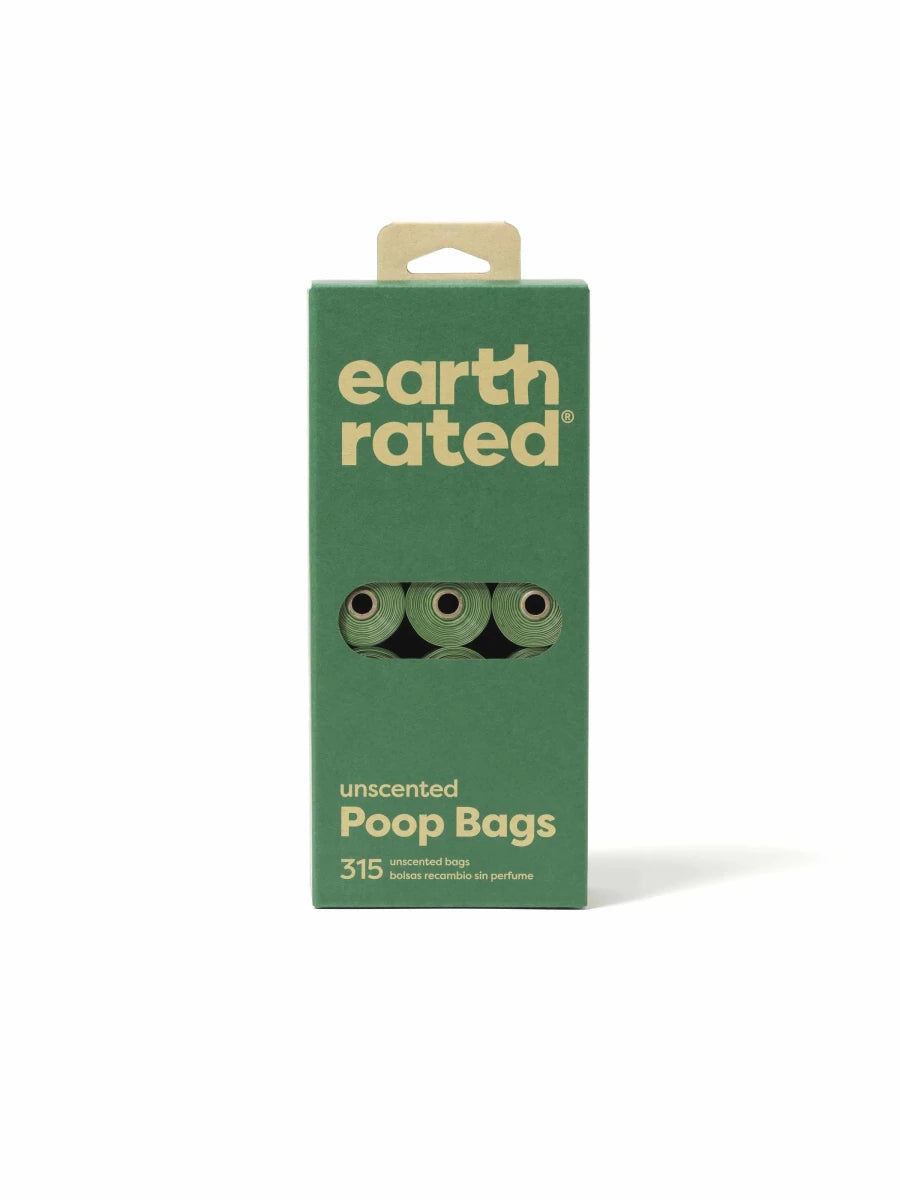 Earth Rated Unscented Poop Bags 315 ct on 21 Refill Rolls - Pets Perfect