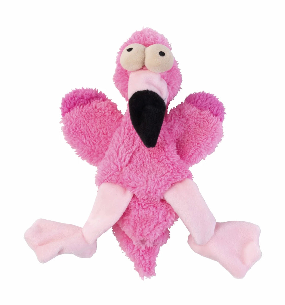 FuzzYard Dog Toy Flat Out Nasties Flo the Flamingo - Pets Perfect