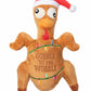 FuzzYard Gobble Til You Wobble Turkey Plush Dog Toy
