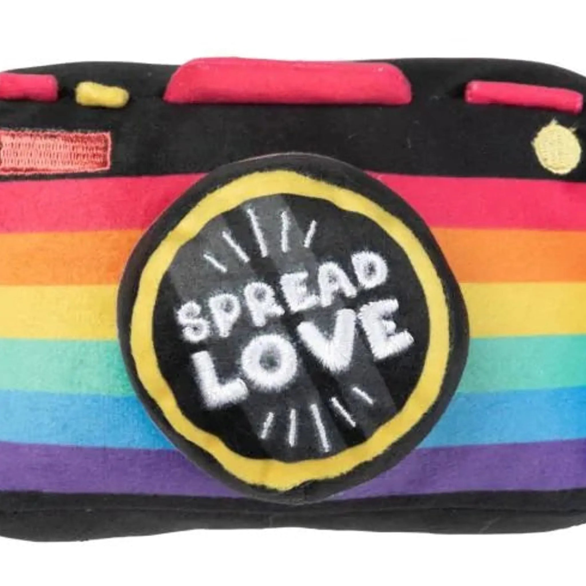 FuzzYard Spread Love Camera Plush Dog Toy
