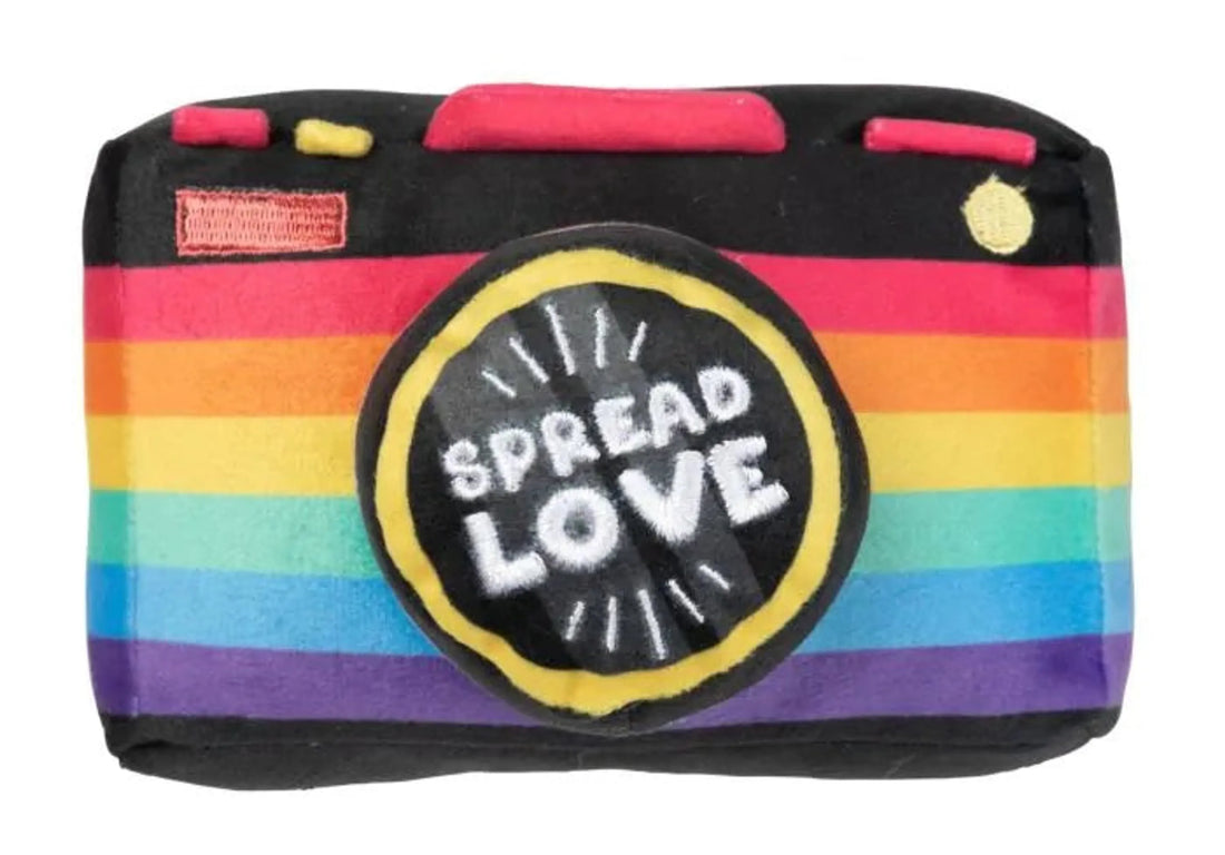FuzzYard Spread Love Camera Plush Dog Toy