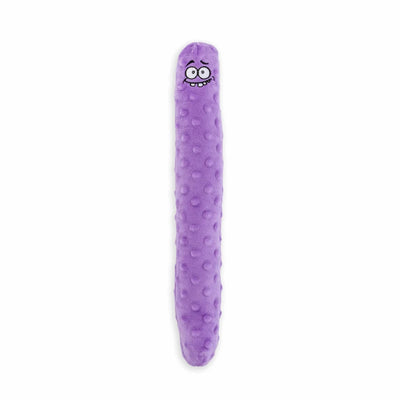 Purple GURU Fry Guys Andy plush dog toy with bumpy texture