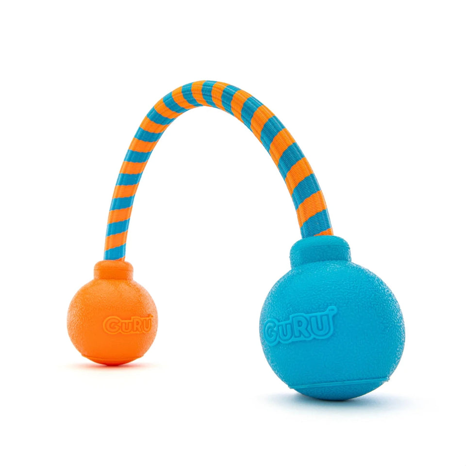 GURU Pet Company Squeaking Rope & Tug Dog Toy Medium - Pets Perfect