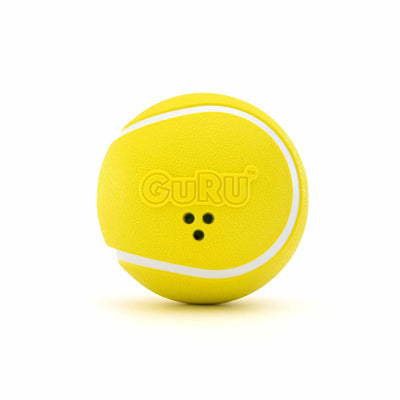 GURU Pet Company Giggling Tennis Ball Dog Fetch Dog Toy Large - Pets Perfect