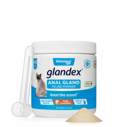 Glandex Feline Tuna Powder 4 oz - Cat Anal Gland Support & Digestive Health Supplement